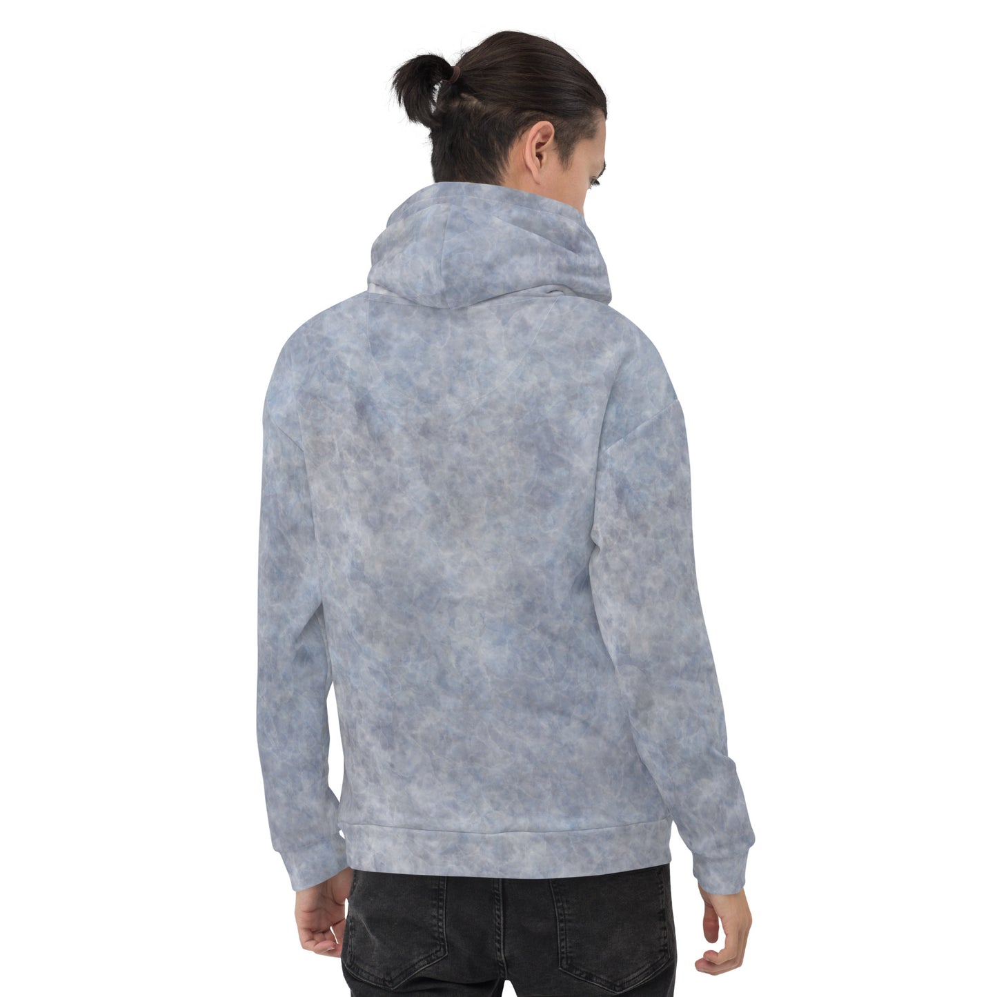 Unisex hoodie/gray grunge