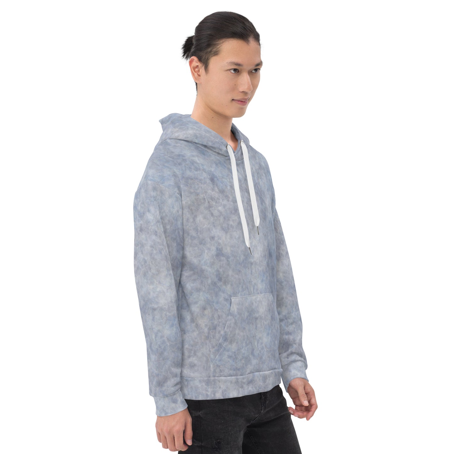 Unisex hoodie/gray grunge