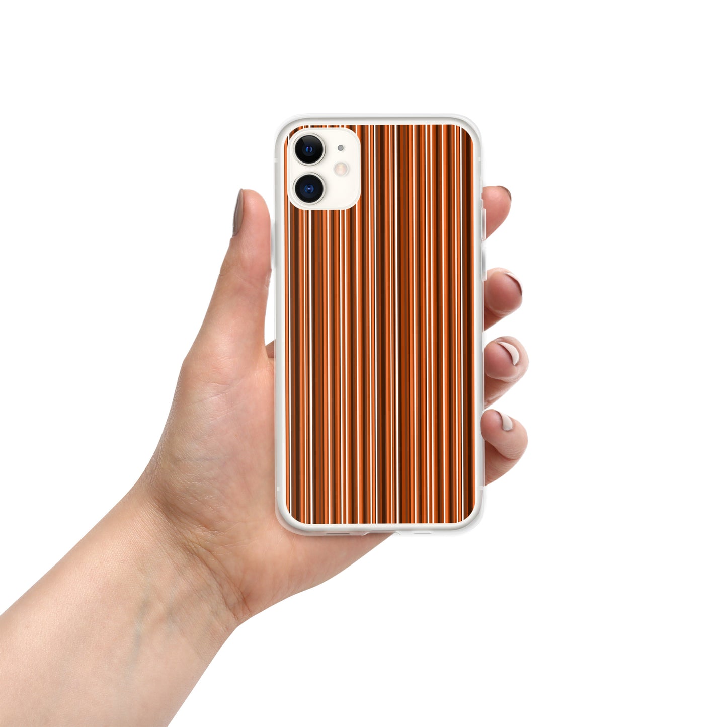 iPhone case/stripe/brown