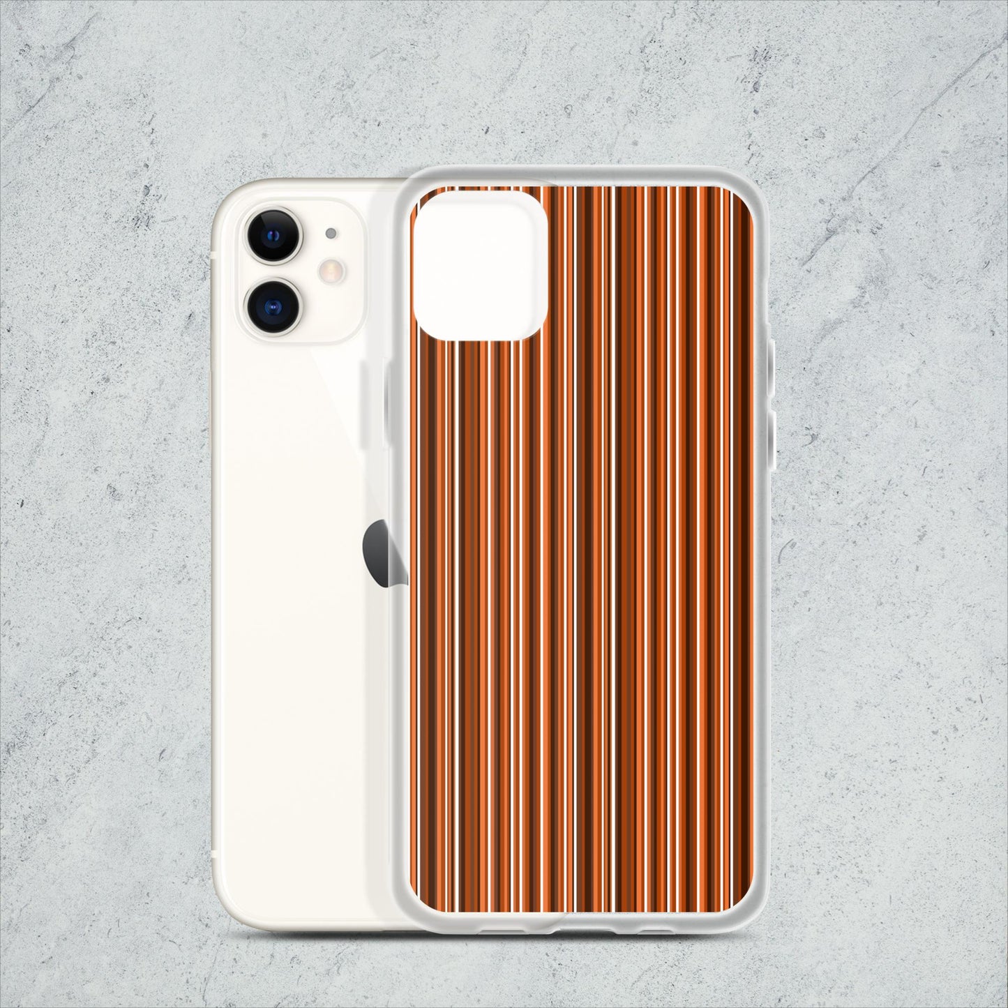 iPhone case/stripe/brown