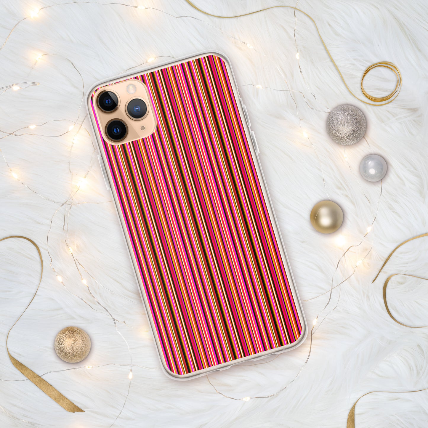 iPhone case/stripe/pink