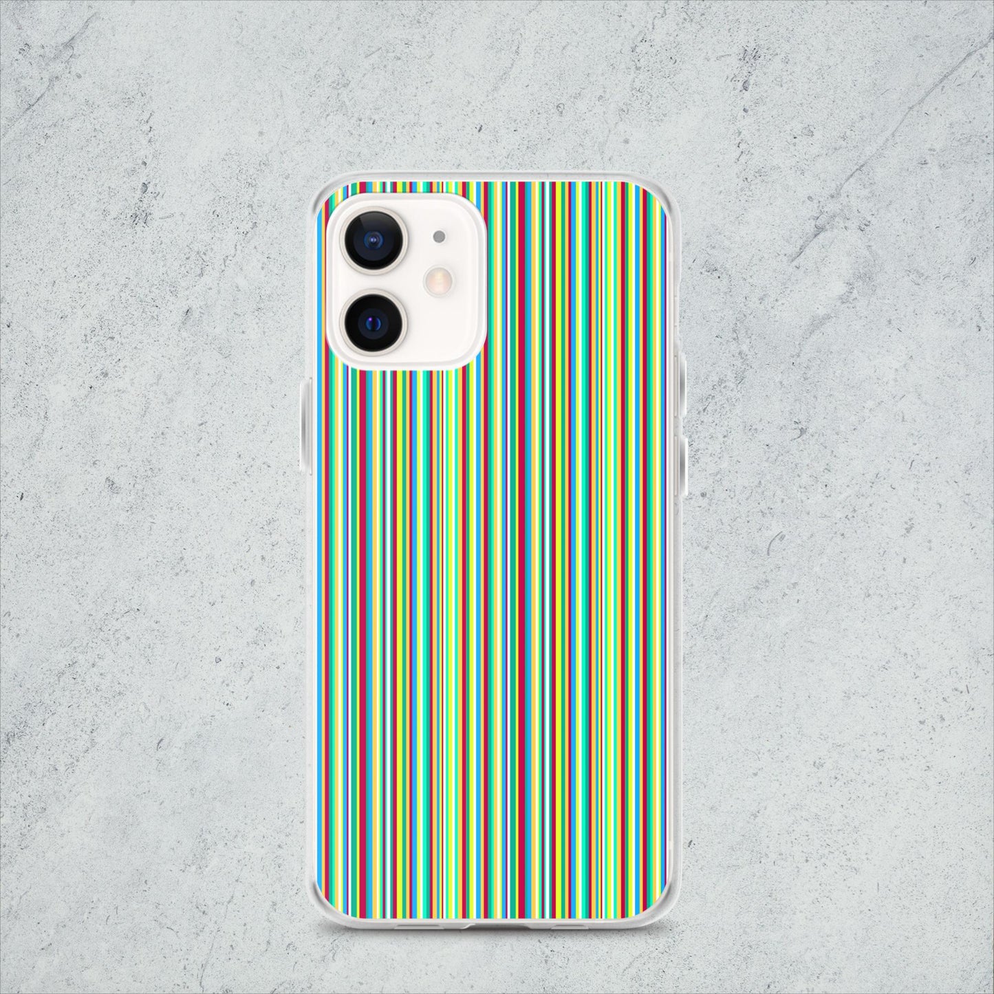 iPhone case/stripe/green