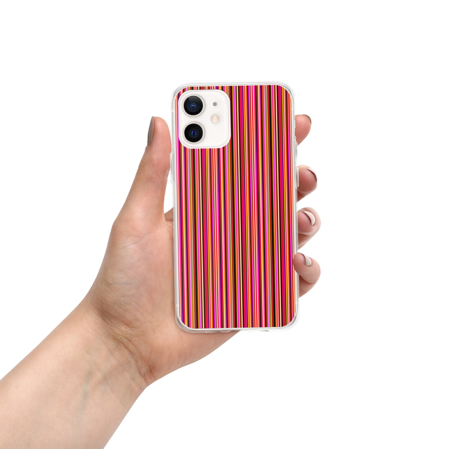 iPhone case/stripe/pink