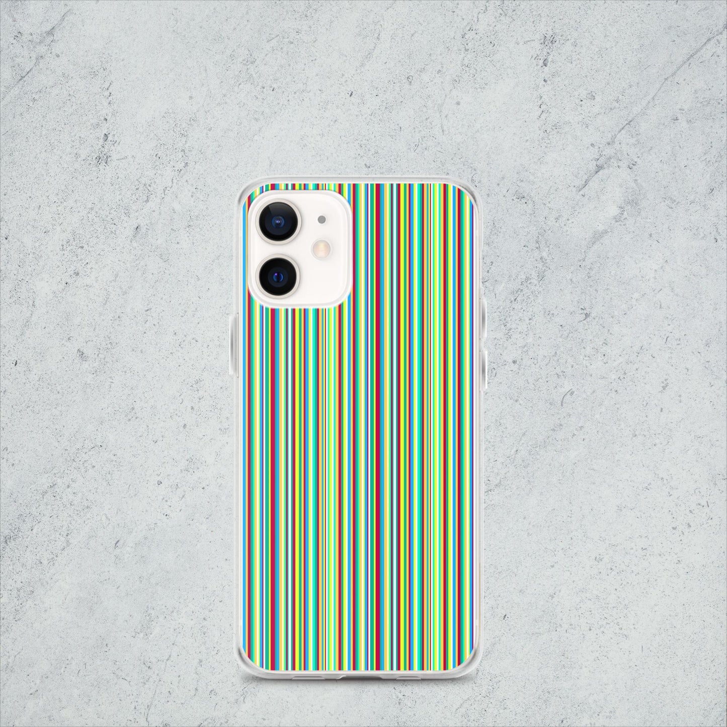 iPhone case/stripe/green