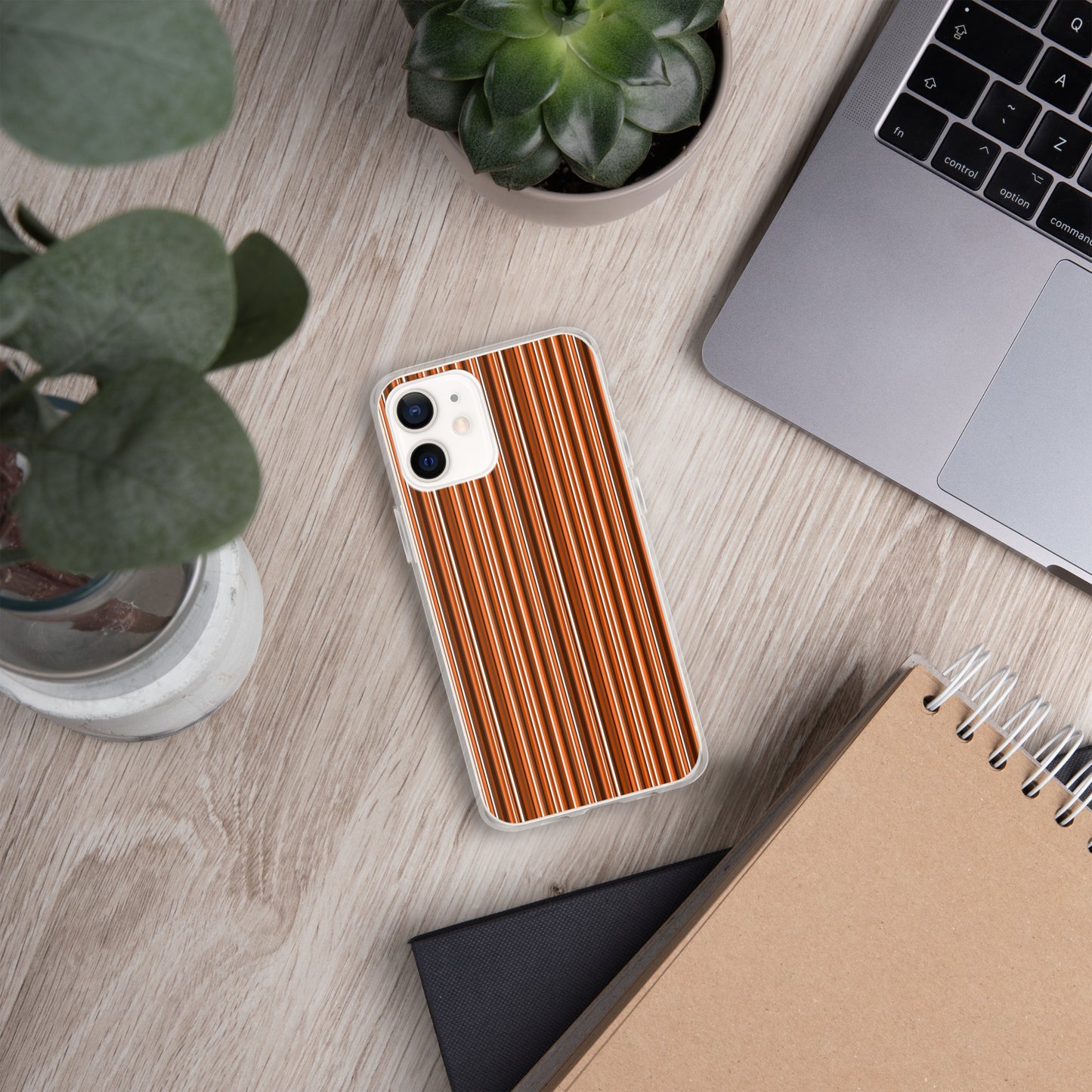 iPhone case/stripe/brown