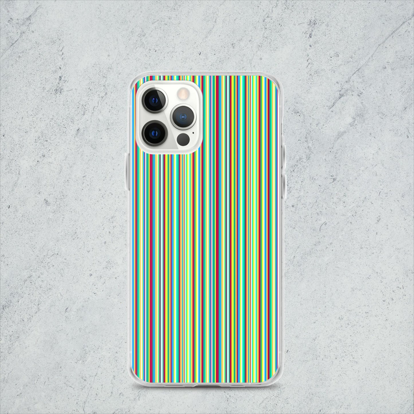 iPhone case/stripe/green