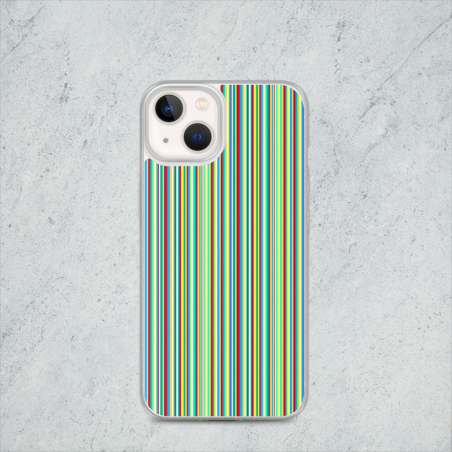 iPhone case/stripe/green