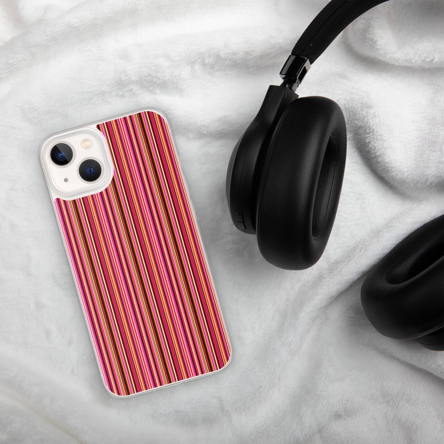 iPhone case/stripe/pink