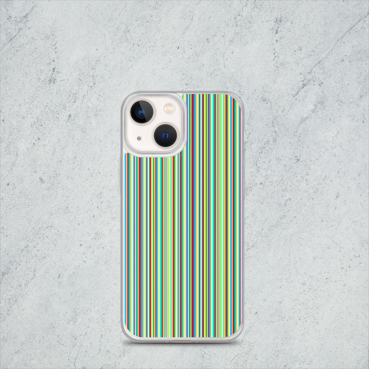 iPhone case/stripe/green