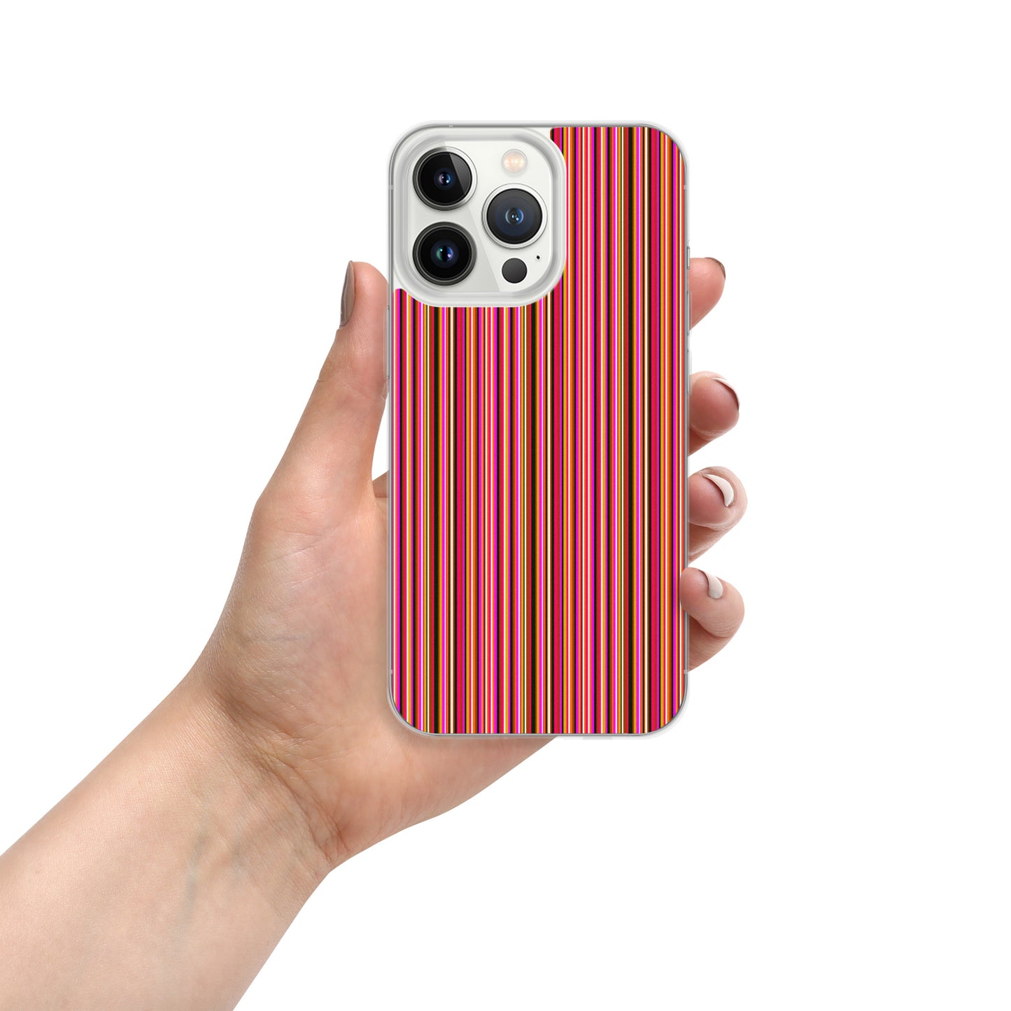 iPhone case/stripe/pink