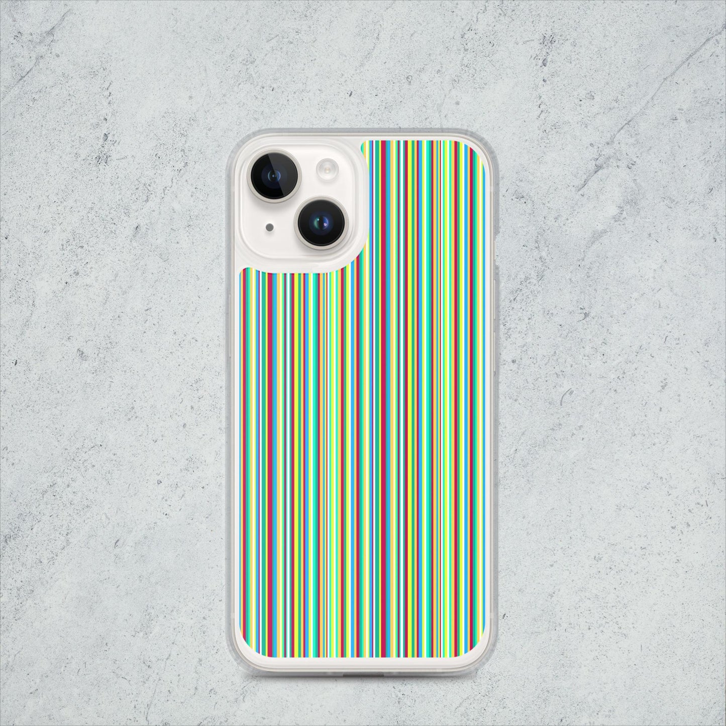 iPhone case/stripe/green