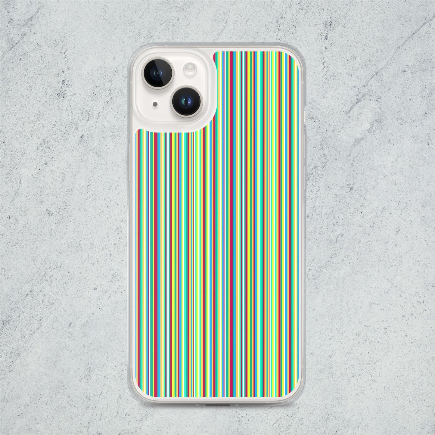 iPhone case/stripe/green