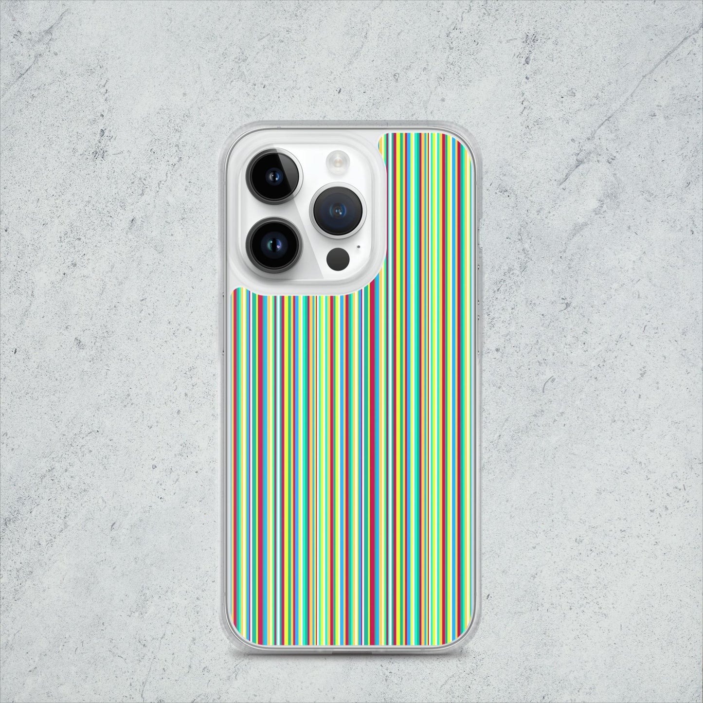 iPhone case/stripe/green