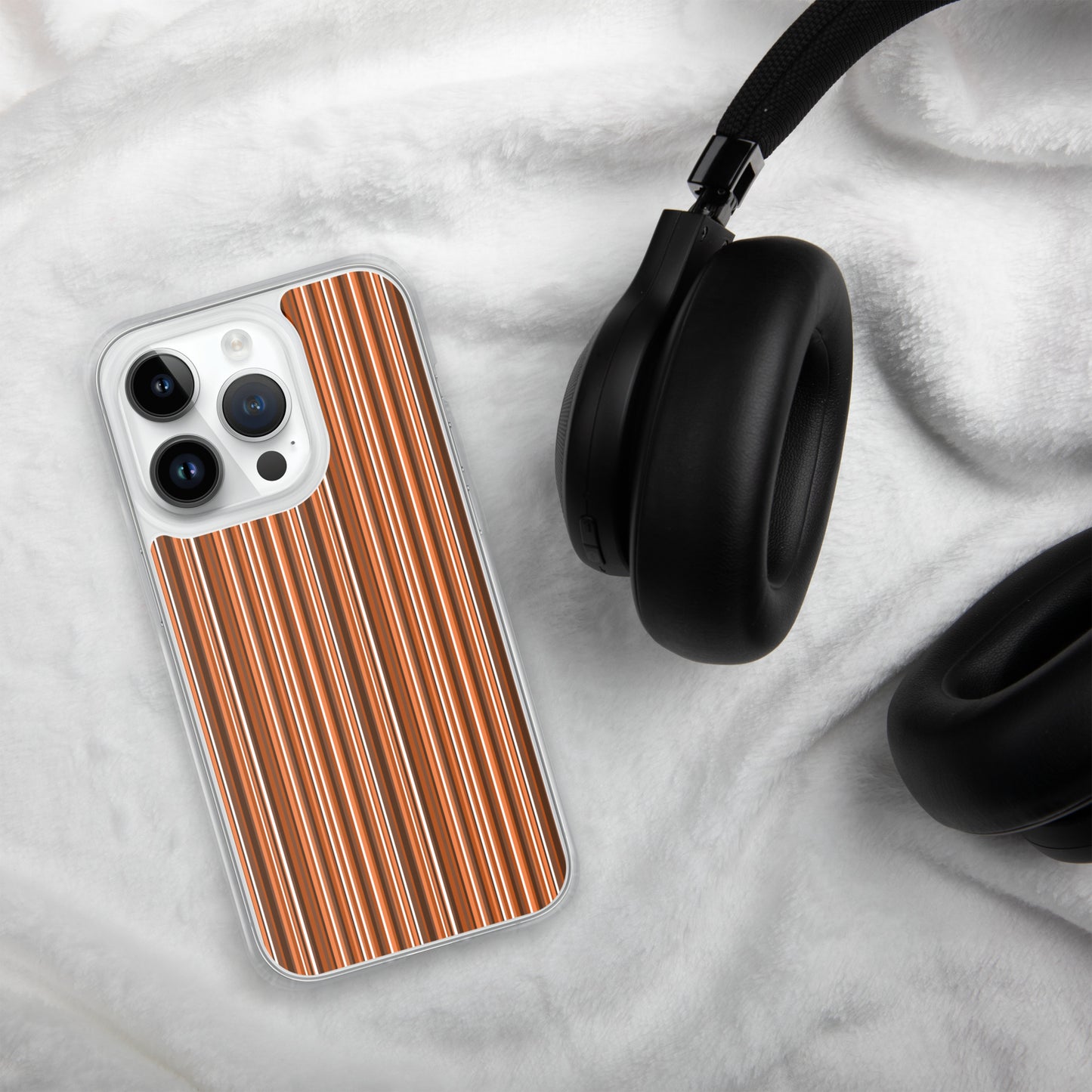 iPhone case/stripe/brown