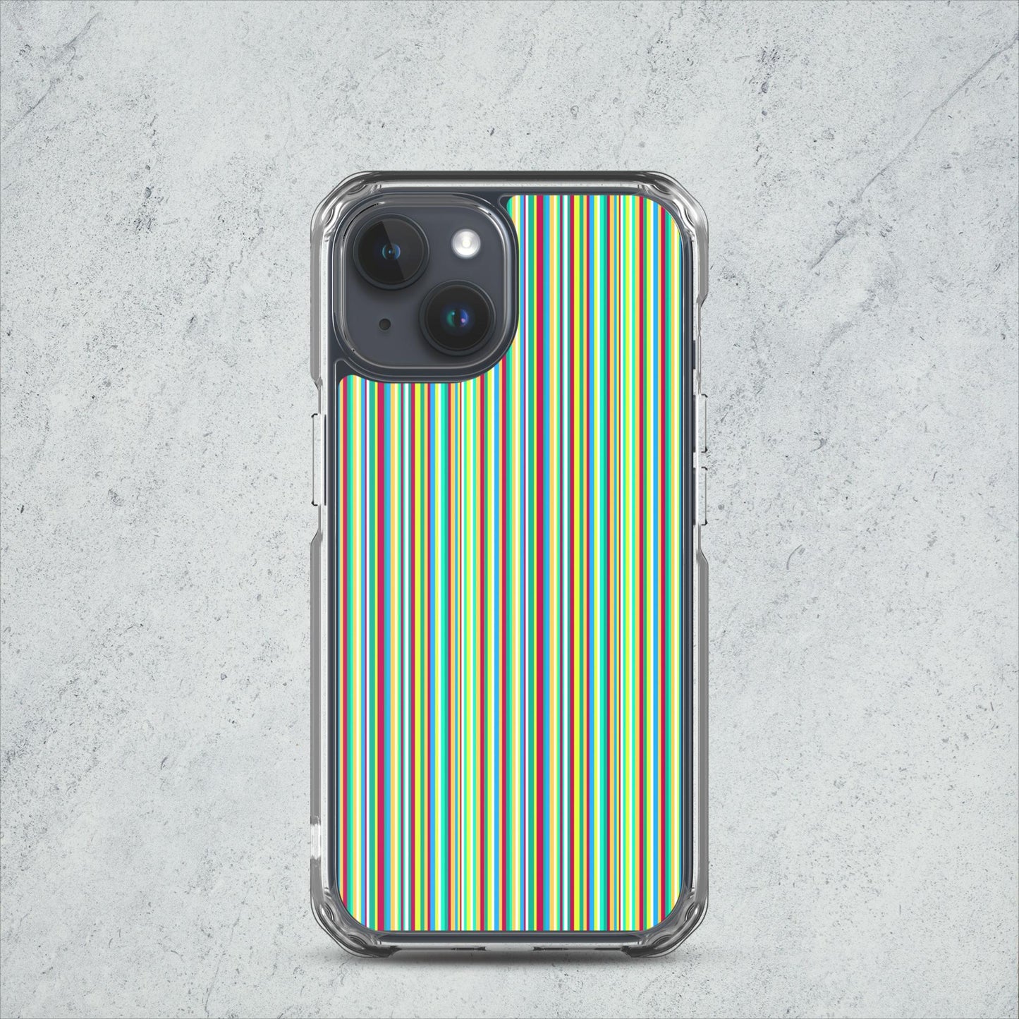 iPhone case/stripe/green