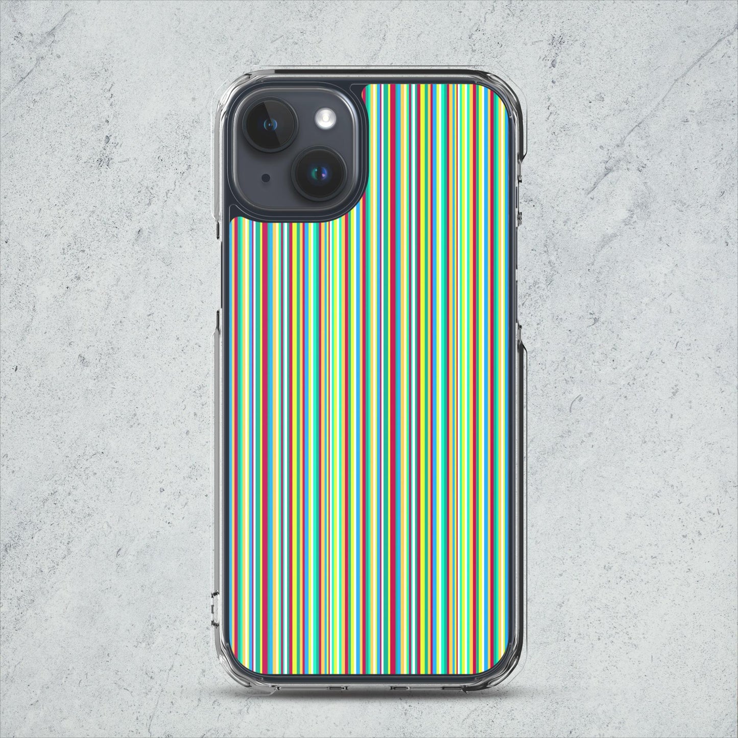 iPhone case/stripe/green