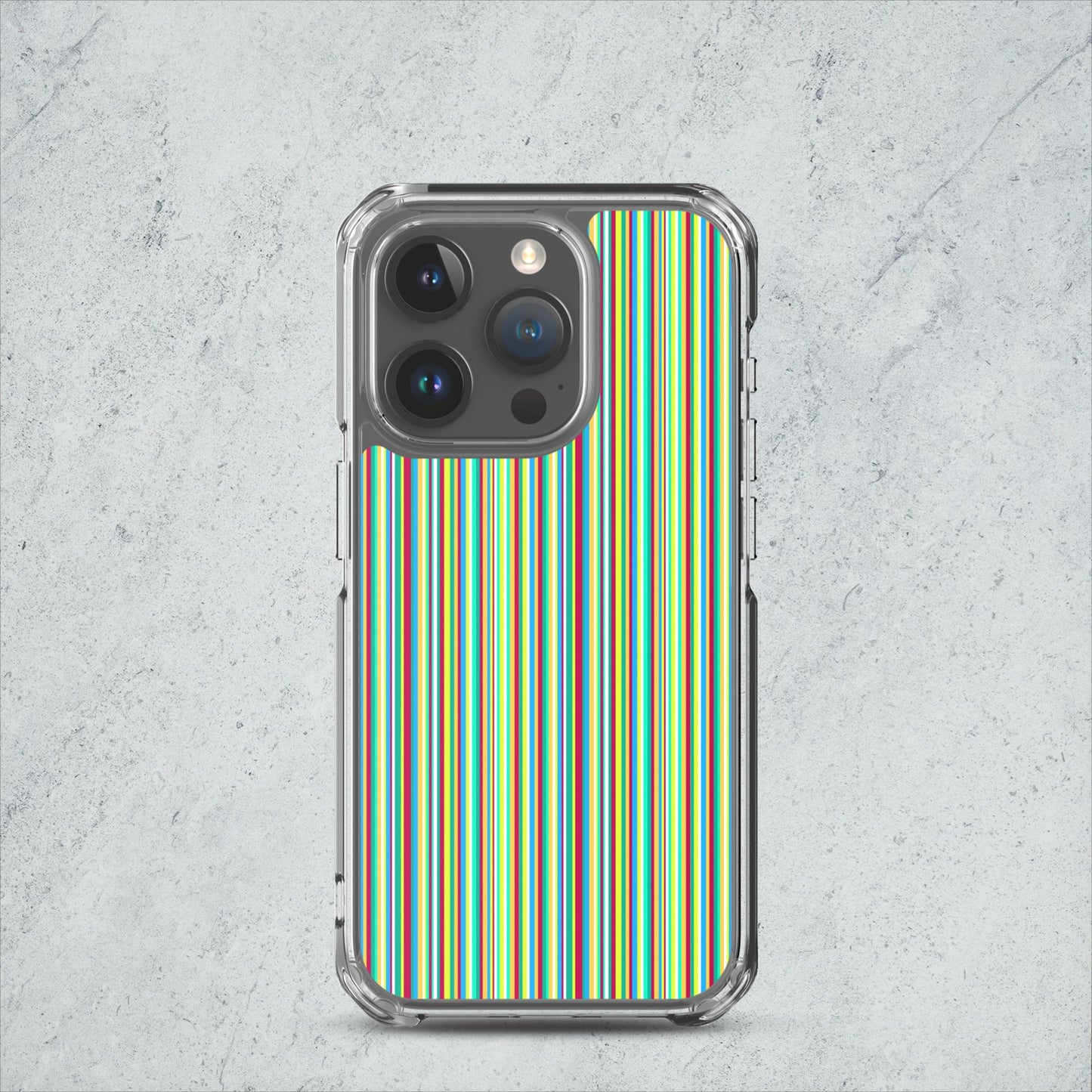 iPhone case/stripe/green