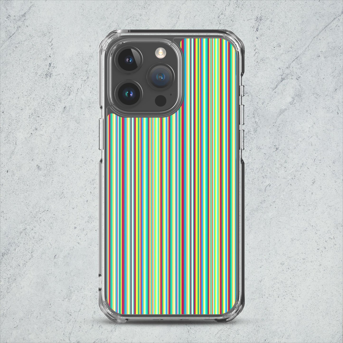 iPhone case/stripe/green