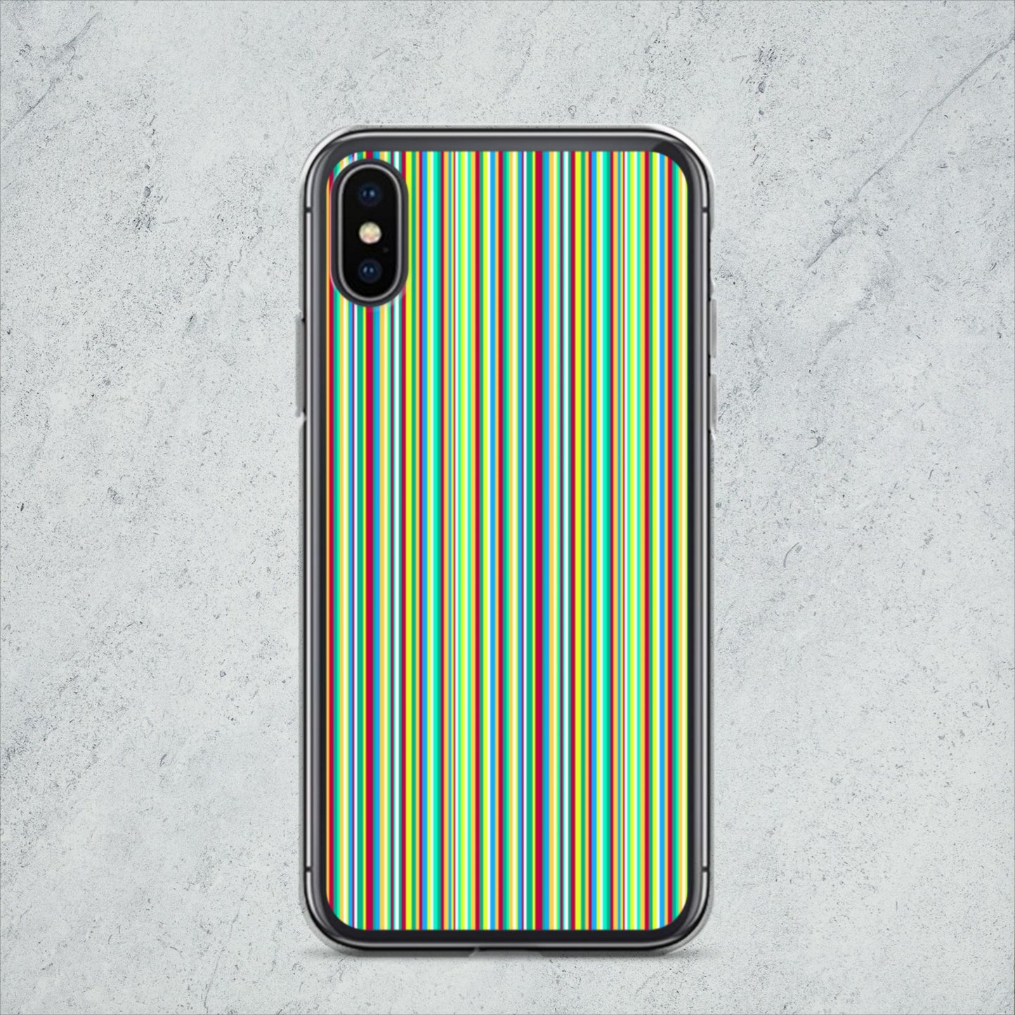 iPhone case/stripe/green