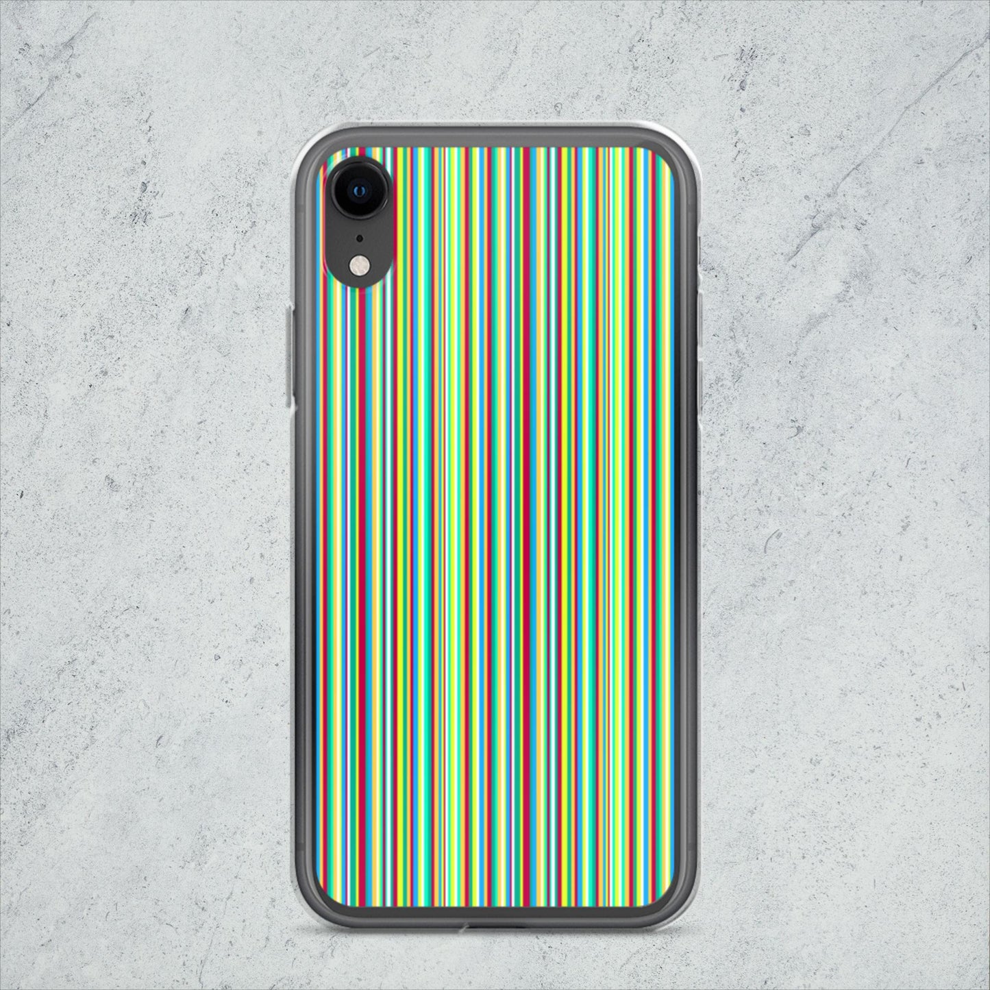 iPhone case/stripe/green