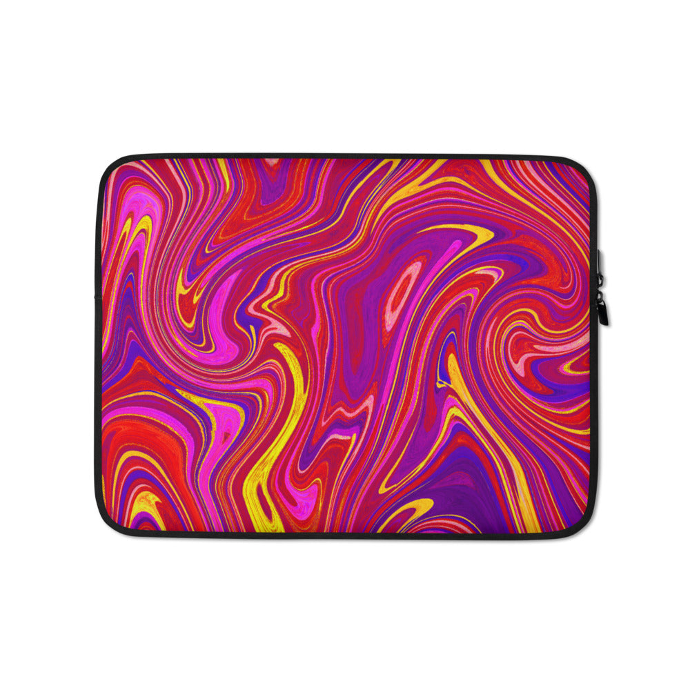 Laptop case/sleeve/marble pattern such as purple or yellow