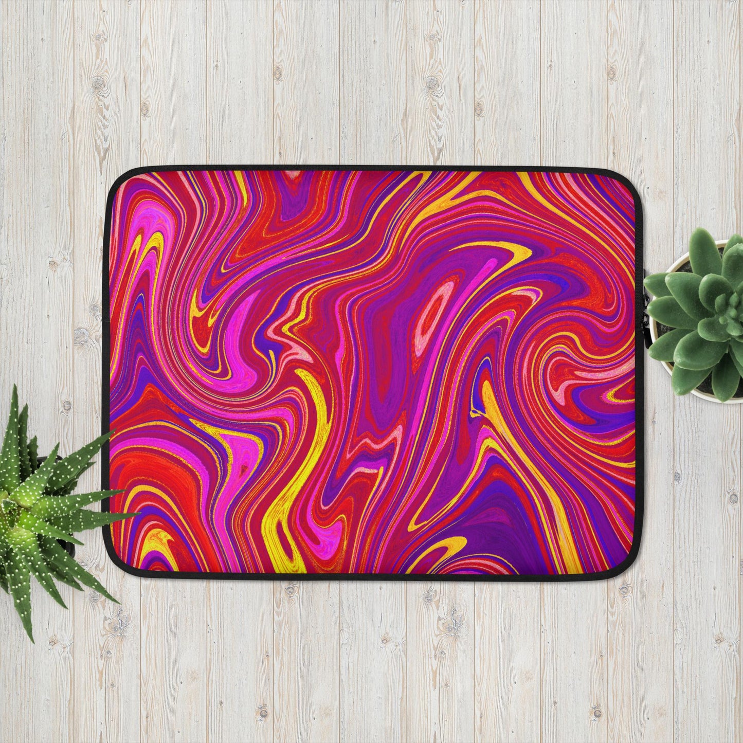 Laptop case/sleeve/marble pattern such as purple or yellow