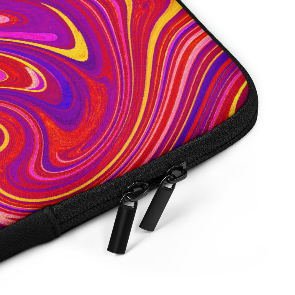 Laptop case/sleeve/marble pattern such as purple or yellow