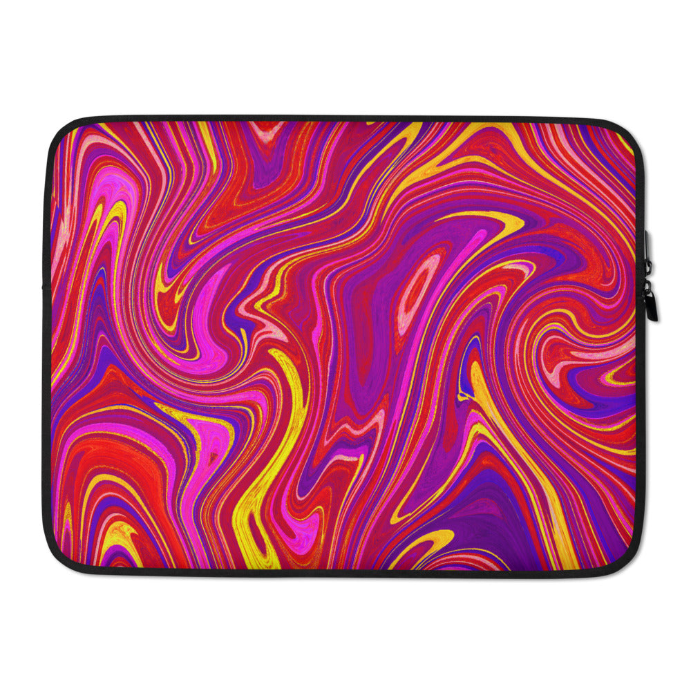 Laptop case/sleeve/marble pattern such as purple or yellow