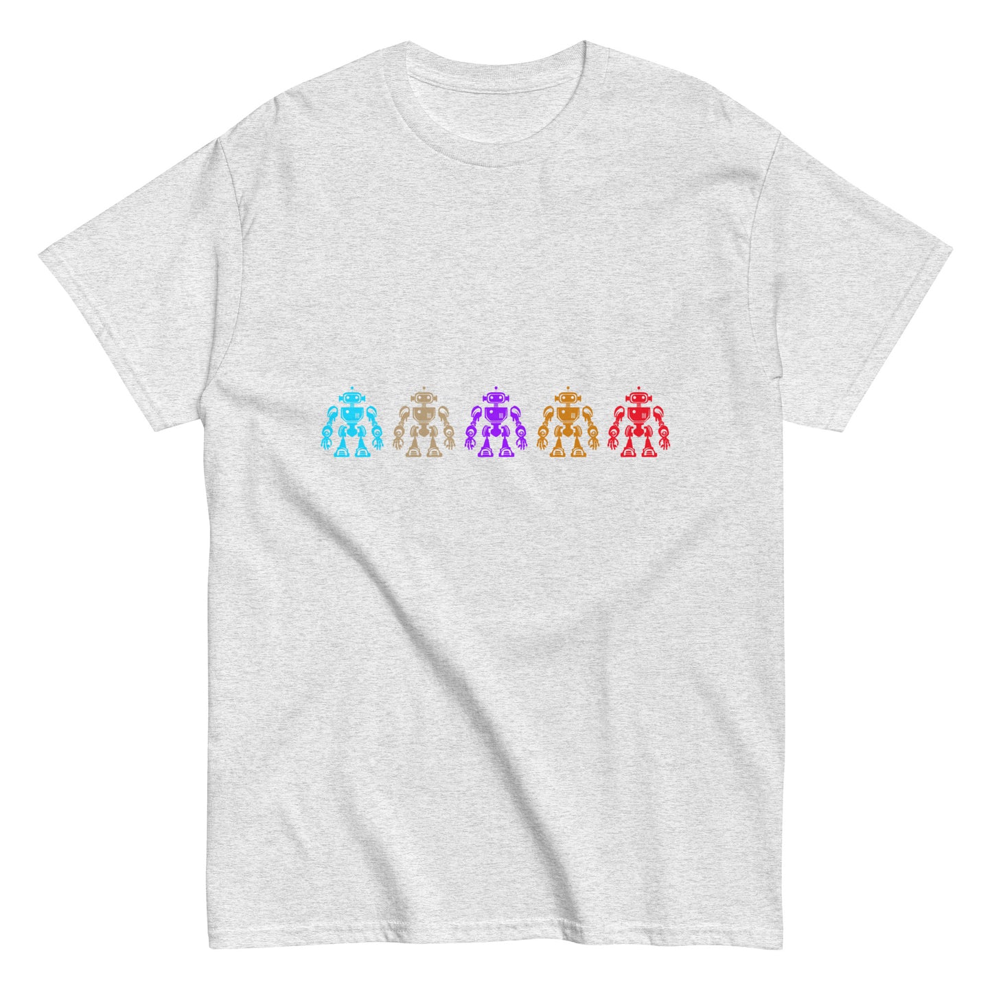 Men's Classic T-Shirt/5 Colorful Robots