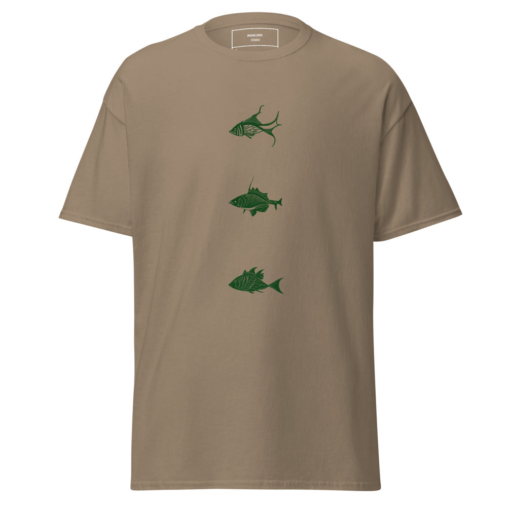 Men's Classic T-shirt/3 Fish