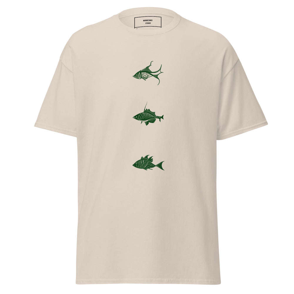 Men's Classic T-shirt/3 Fish