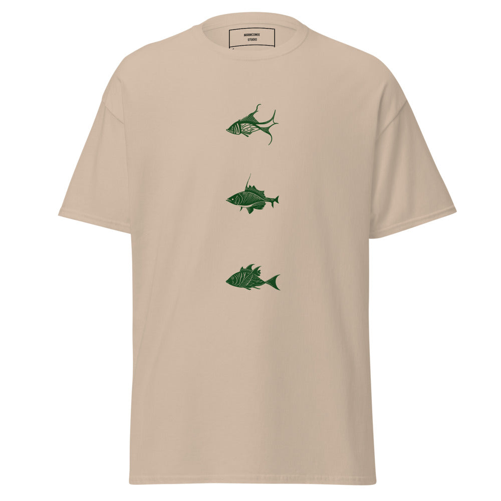 Men's Classic T-shirt/3 Fish