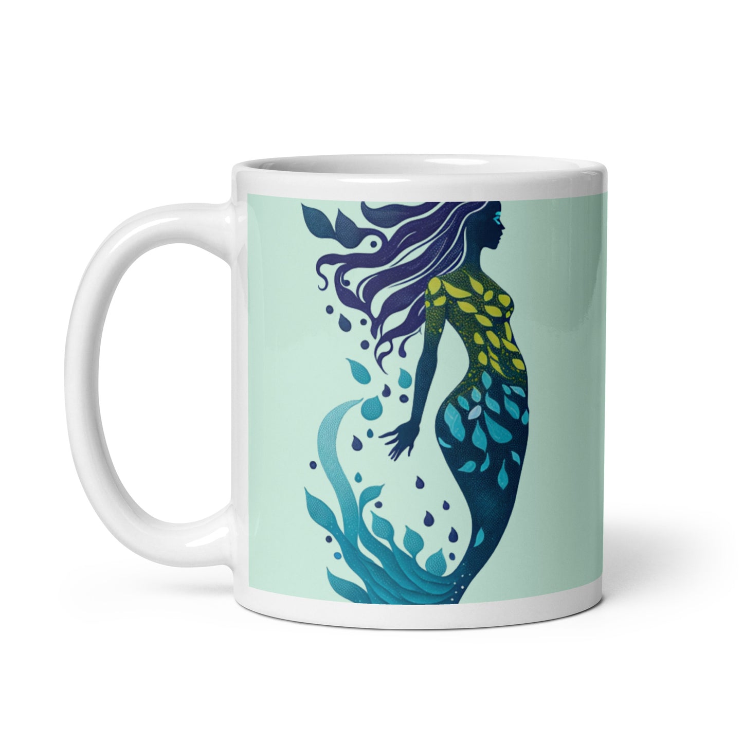 Mug (white) / Mermaid illustration