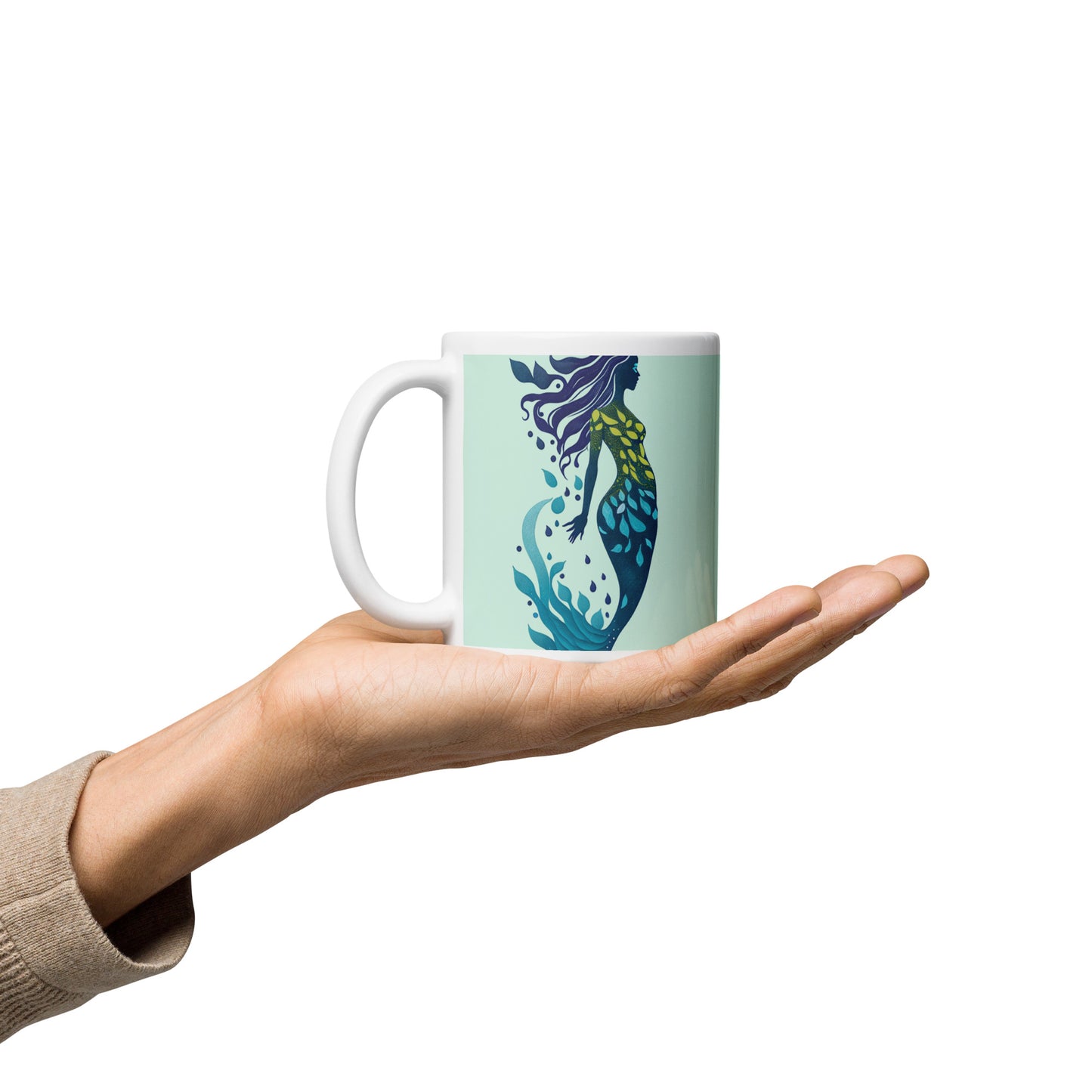 Mug (white) / Mermaid illustration