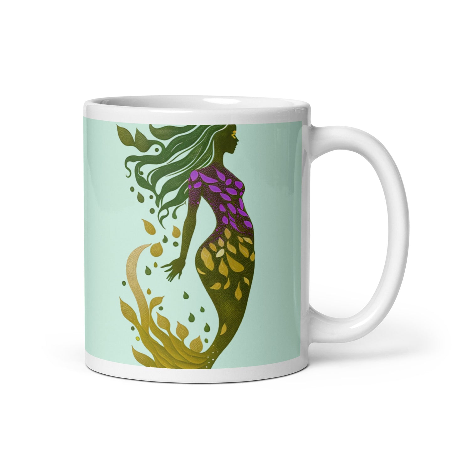 Mug (white) / Mermaid illustration