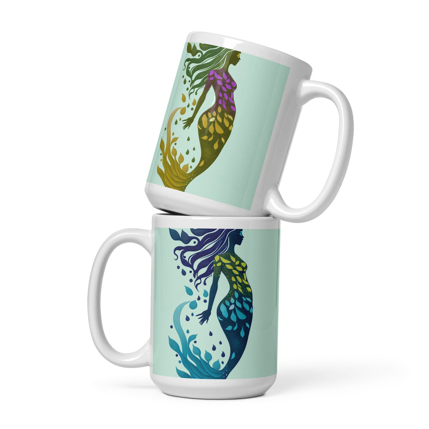 Mug (white) / Mermaid illustration