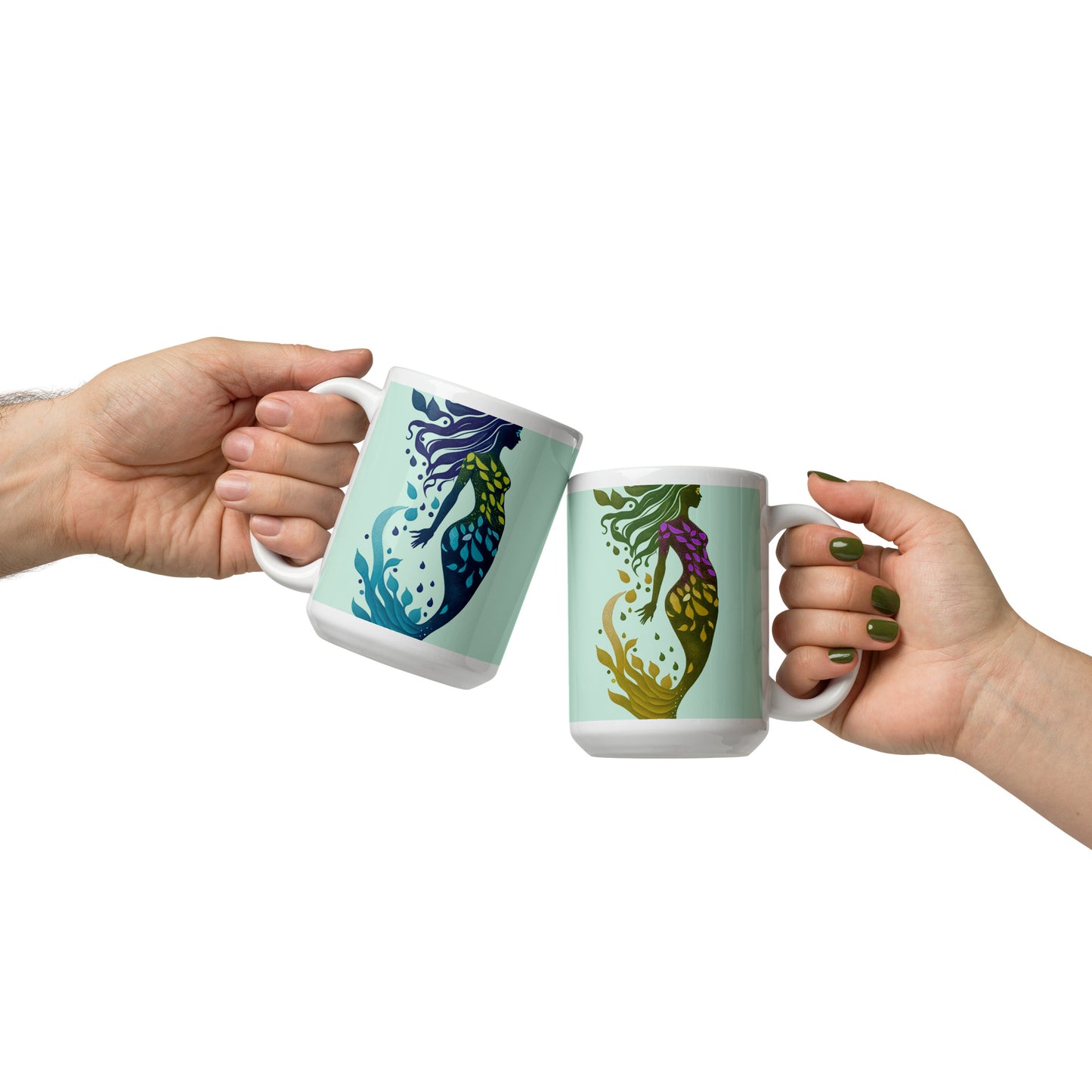 Mug (white) / Mermaid illustration