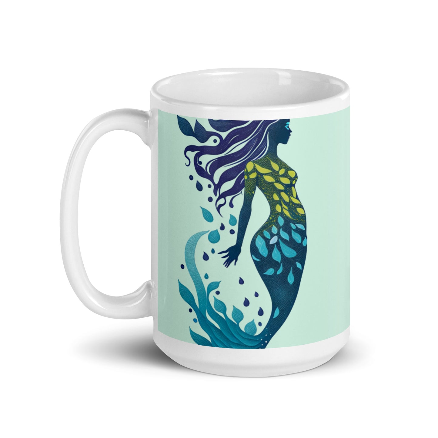 Mug (white) / Mermaid illustration