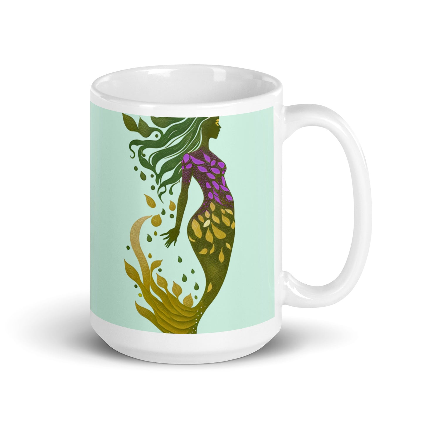 Mug (white) / Mermaid illustration