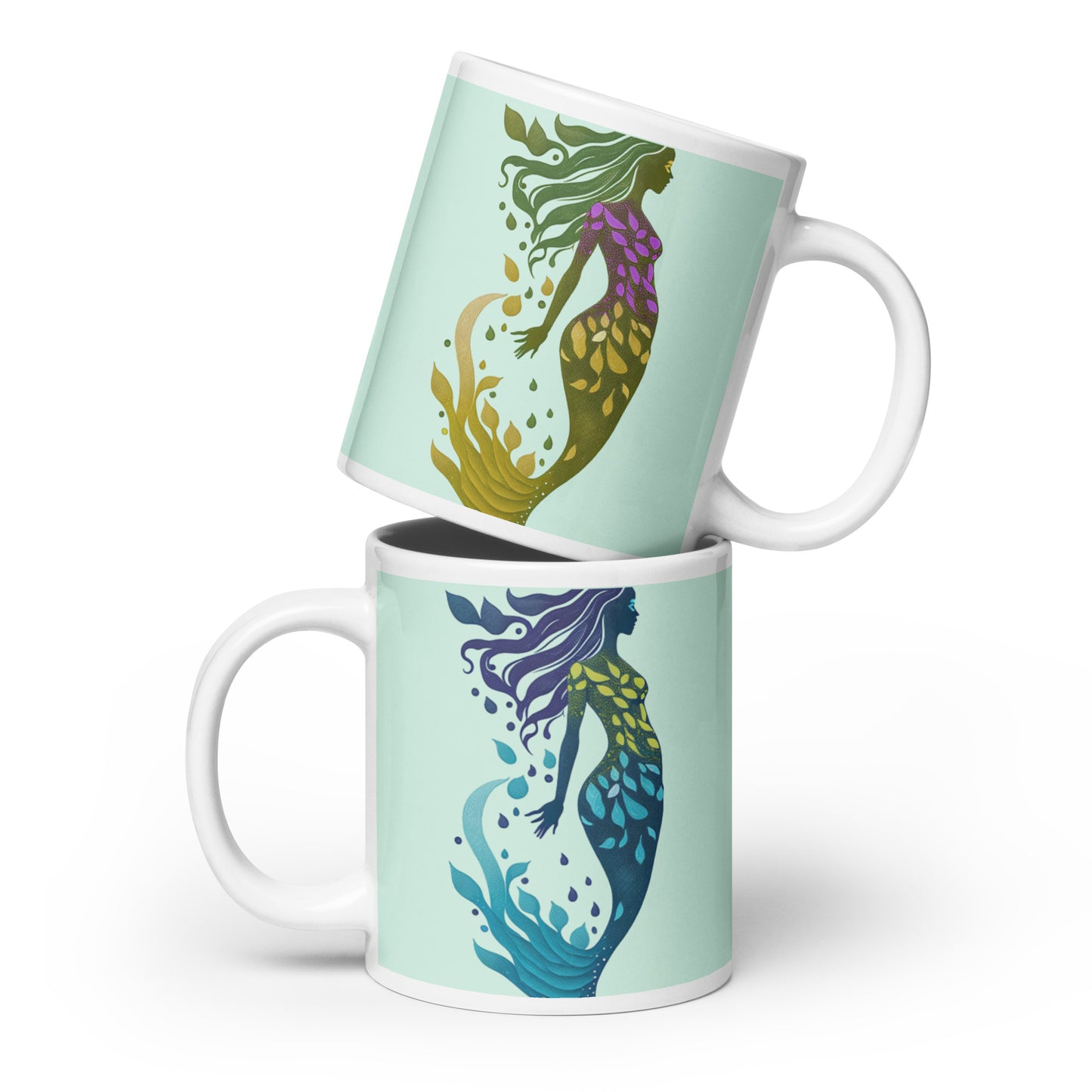 Mug (white) / Mermaid illustration