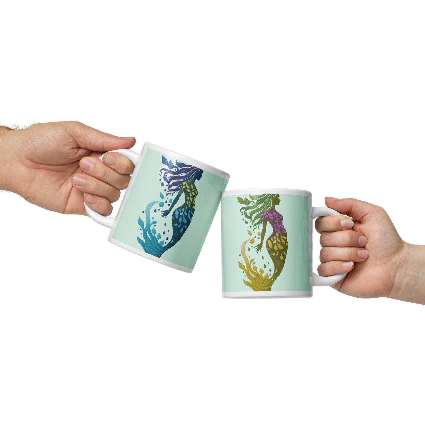 Mug (white) / Mermaid illustration