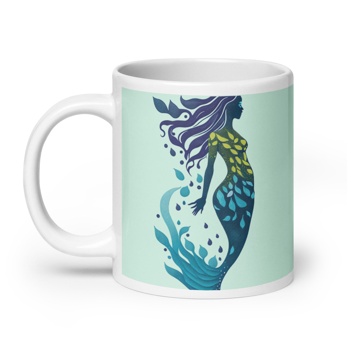 Mug (white) / Mermaid illustration