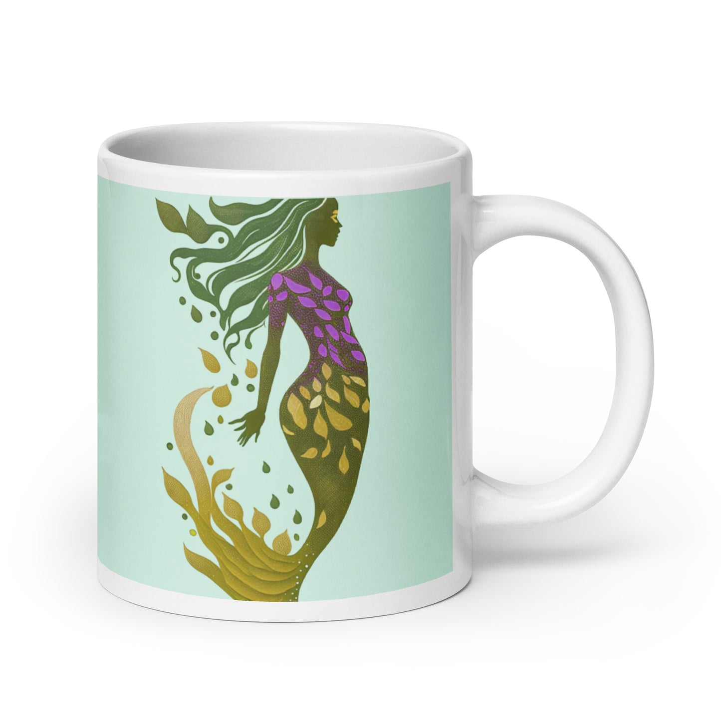 Mug (white) / Mermaid illustration