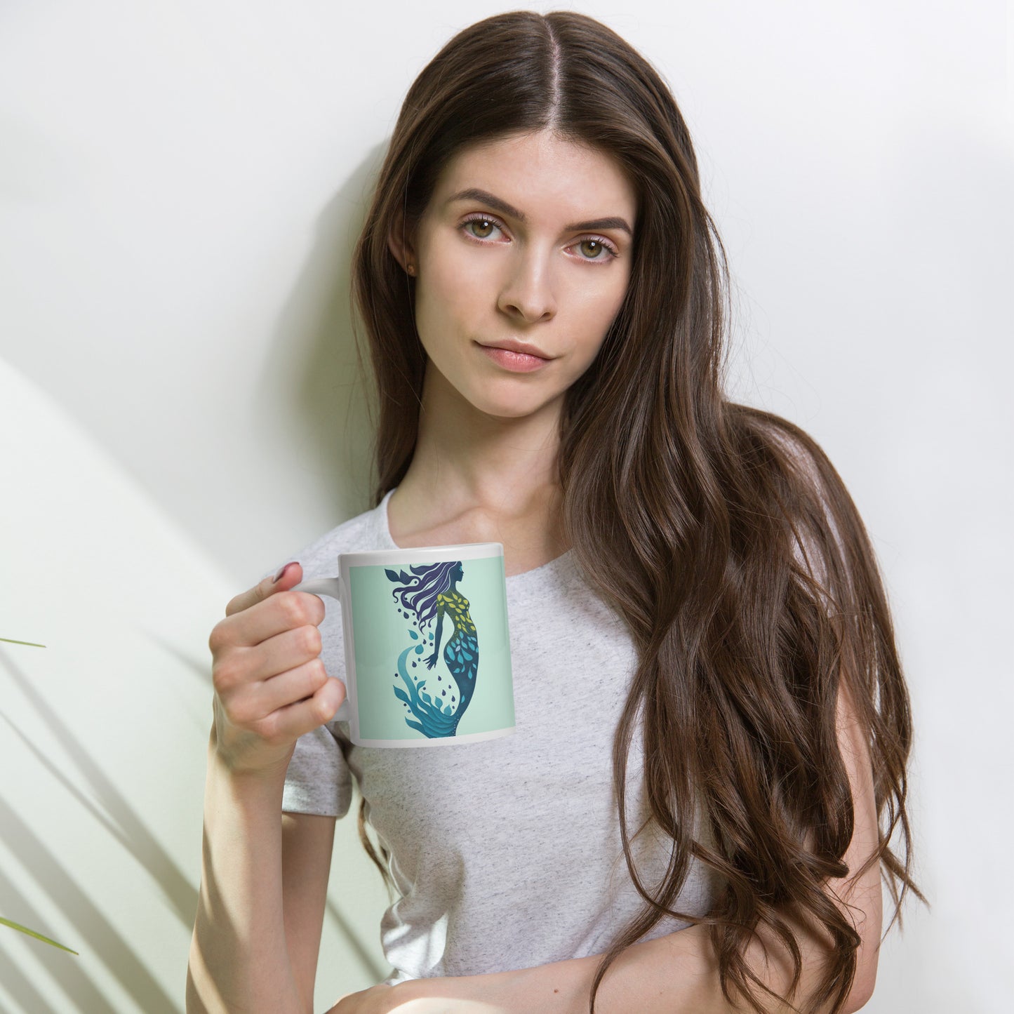 Mug (white) / Mermaid illustration